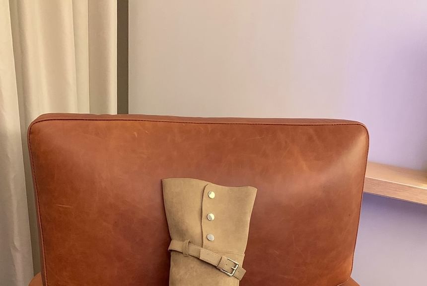 Platform Over-the-Knee Plain Boots Buckled