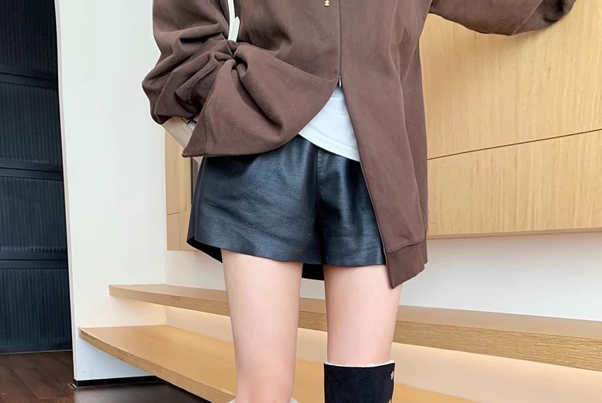 Platform Over-the-Knee Plain Boots Buckled