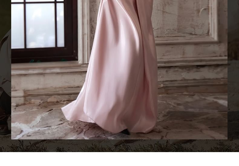 Evening Strapless Gown Plain Ruched A-Line