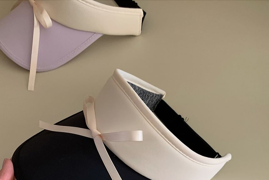 Sun Two Tone Bow Visor