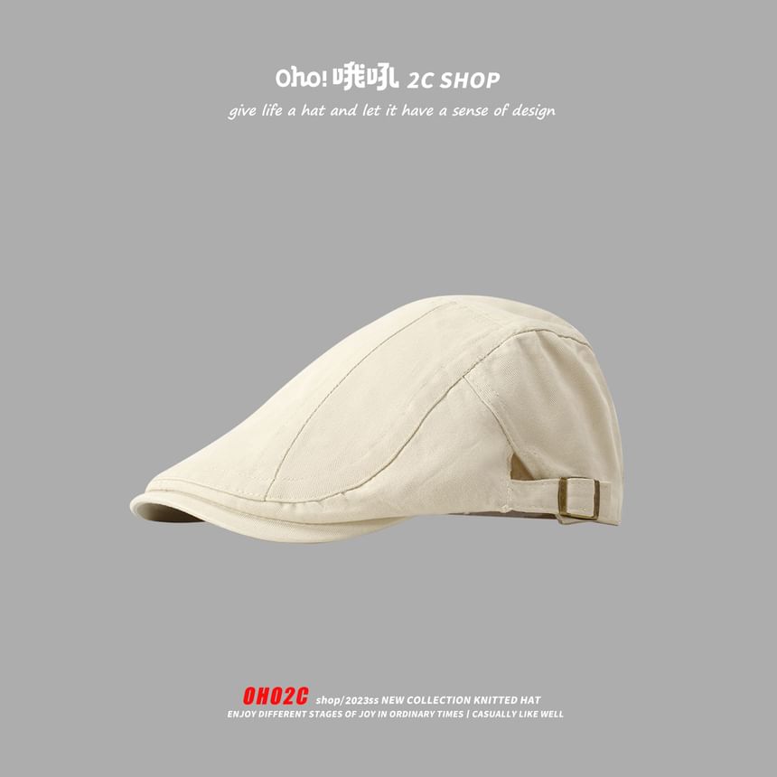 Casquette Newsboy unie