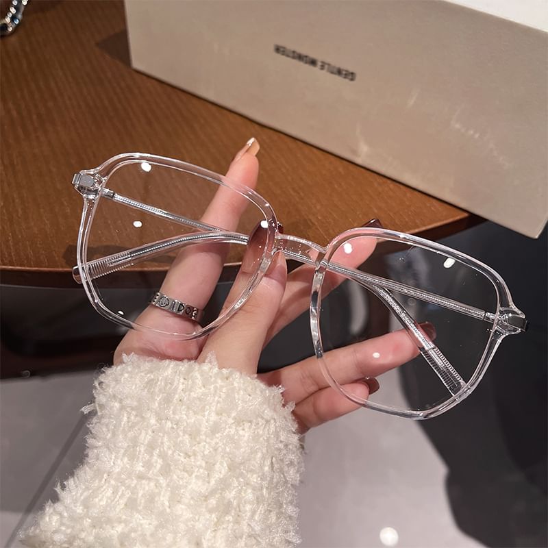 Light Glasses Blocking Square Blue