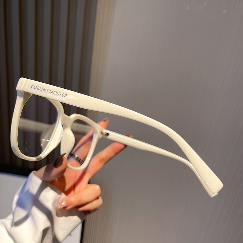 Square Light Blue Glasses Blocking