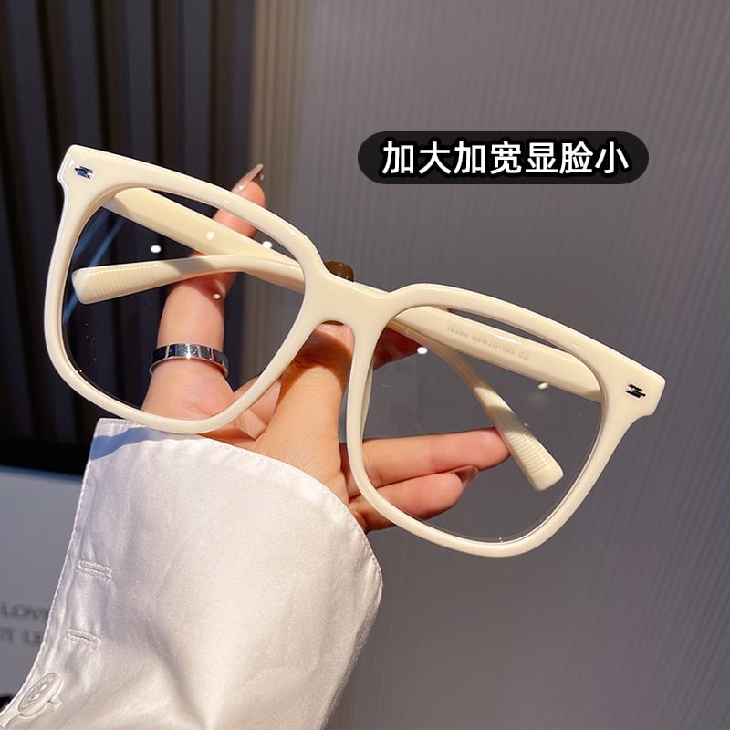 Square Light Blue Glasses Blocking