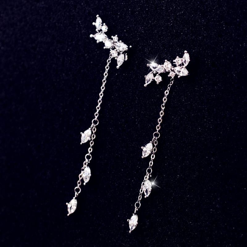 Earring Rhinestone Alloy Dangle