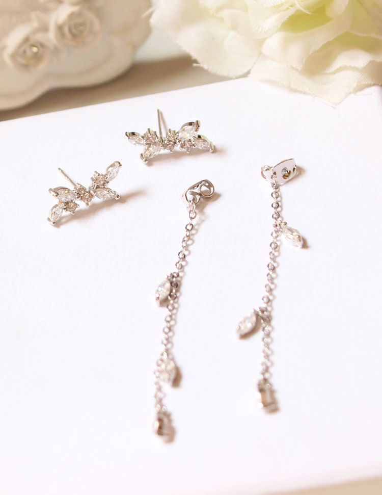 Earring Rhinestone Alloy Dangle