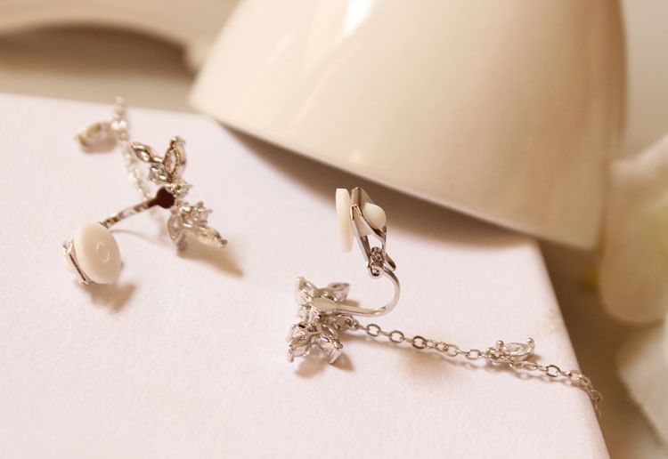 Earring Rhinestone Alloy Dangle