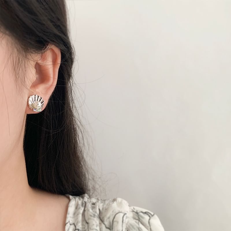 Faux / Alloy Crab Pearl Starfish Earring Stud Rhinestone Shell