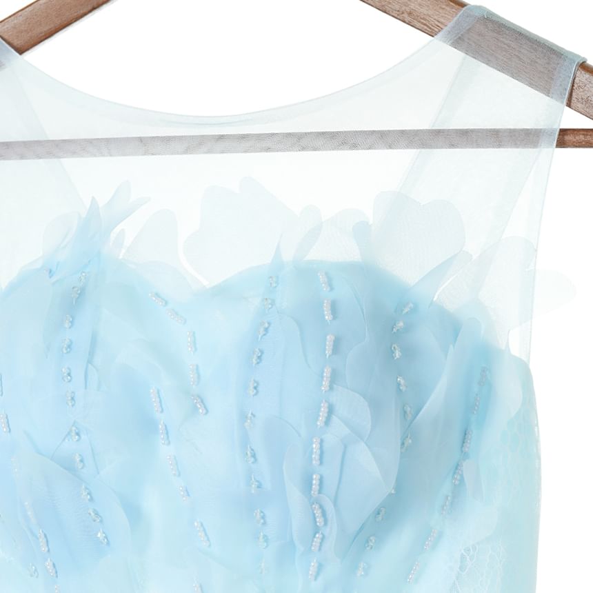 Plain Gown A-Line Ruffle Evening