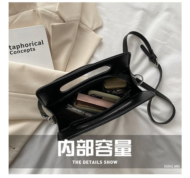 Faux Lettering Bag Leather Crossbody