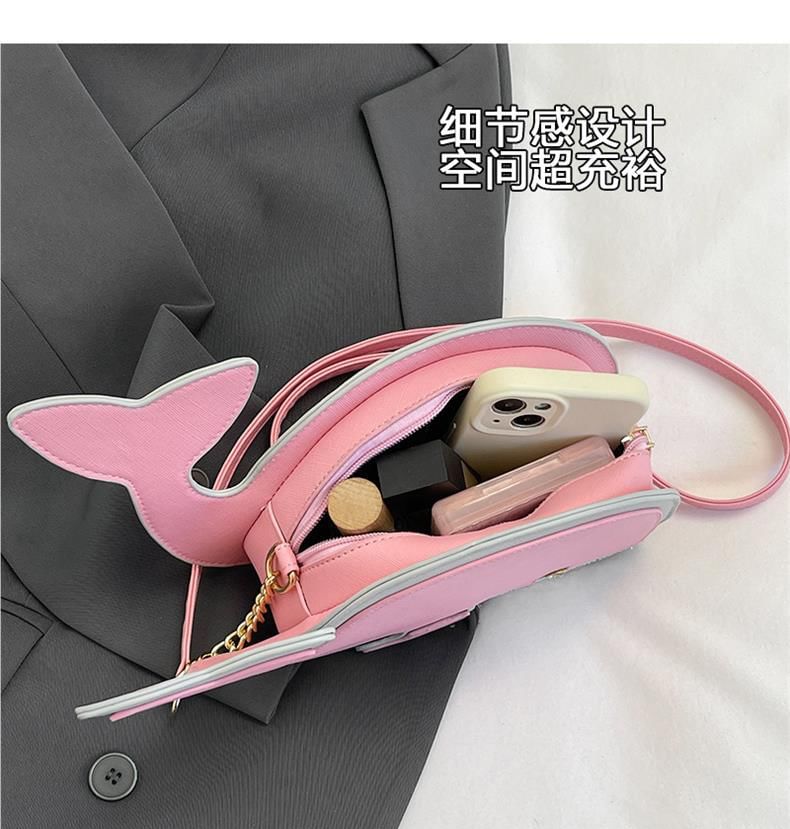 Faux Crossbody Leather Dolphin Bag