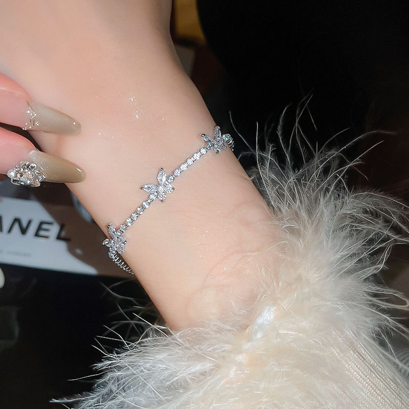 Bracelet Butterfly Rhinestone