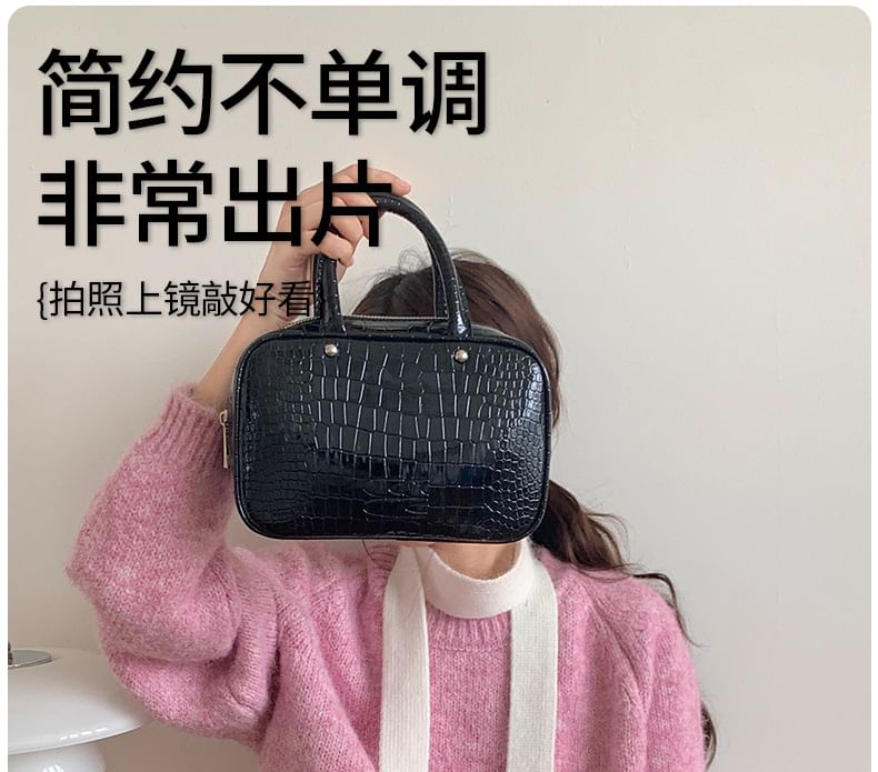 Narrow Scarf Knit Plain