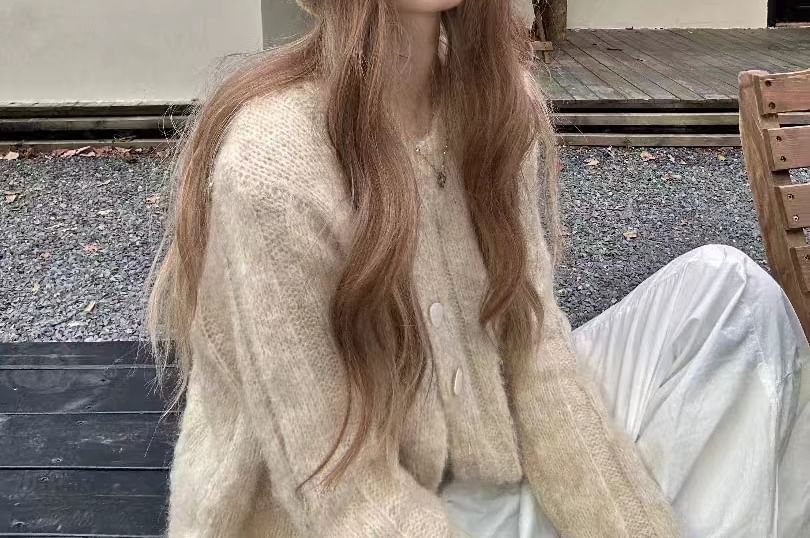 Plain Knit Cable Beanie