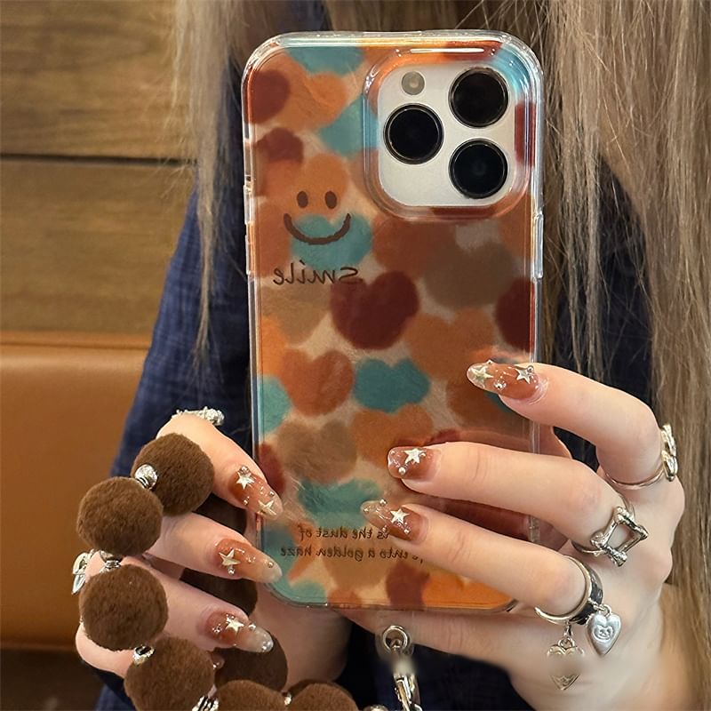 Smiley Pom Case Phone Set Strap /