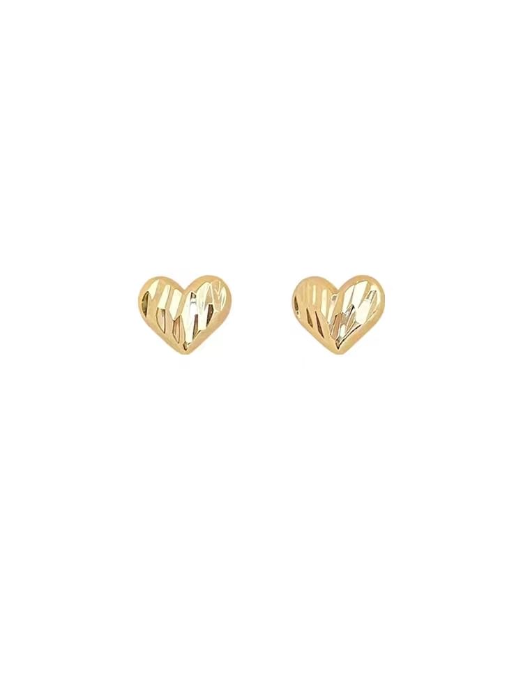 Sterling 925 Stud Heart Silver Earring