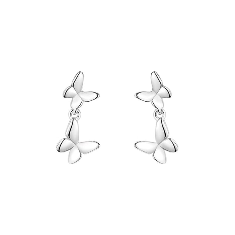 Sterling Butterfly 925 Earring Drop Silver