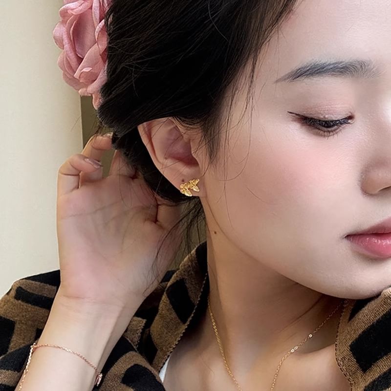 Butterfly Silver Stud Earring Sterling 925