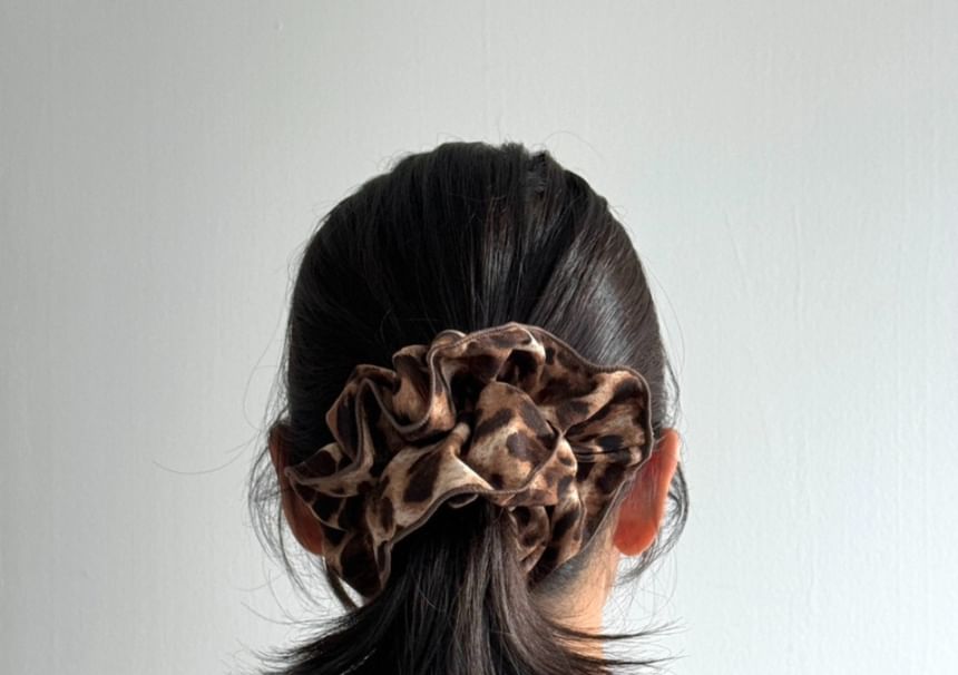 Leopard Scrunchie Print Hair
