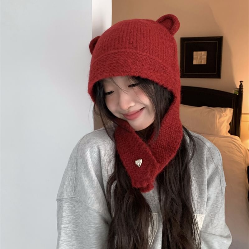 Balaclava Knit Ear Bear