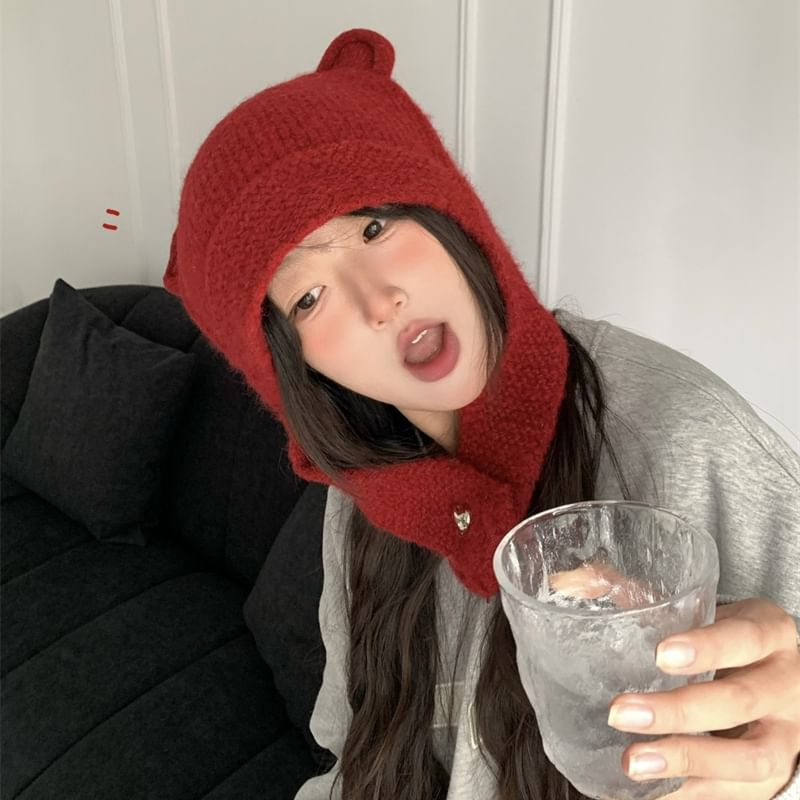 Balaclava Knit Ear Bear