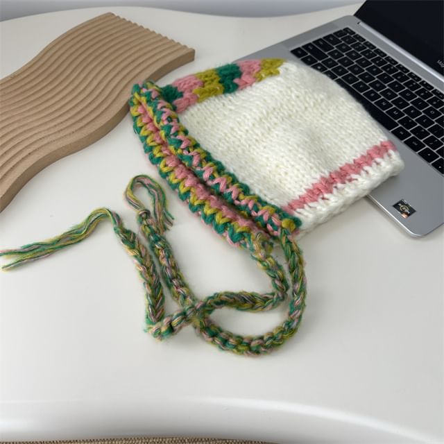 Color Balaclava Knit Block