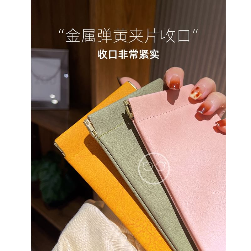 Faux Glasses Leather Case