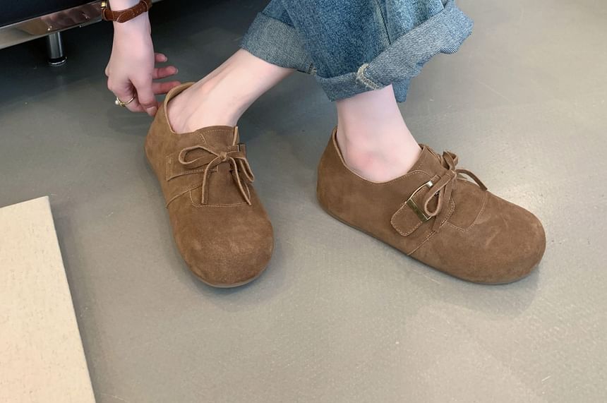 Velvet Shoes Lace-Up