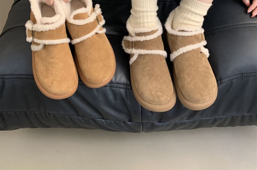 Buckled Snow Boots Ankle