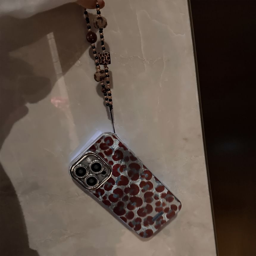 Leopard / Strap Phone Set Print Case