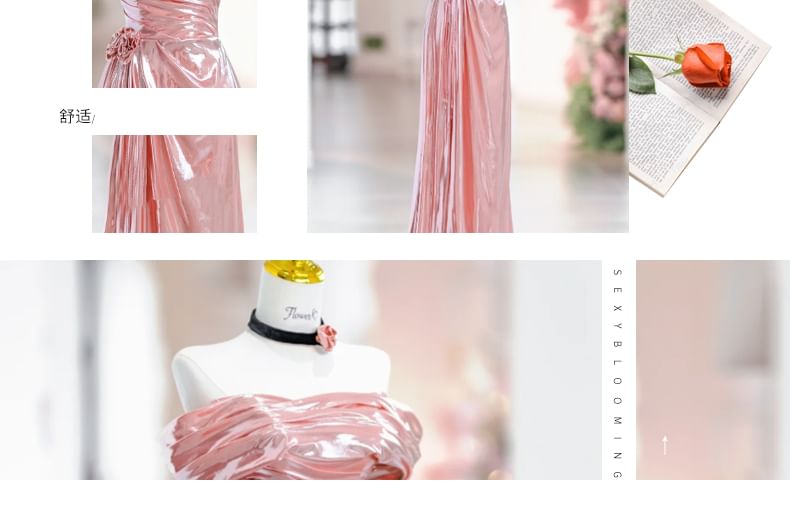 Gown Shoulder Plain Off Evening Ruched A-Line Sleeveless