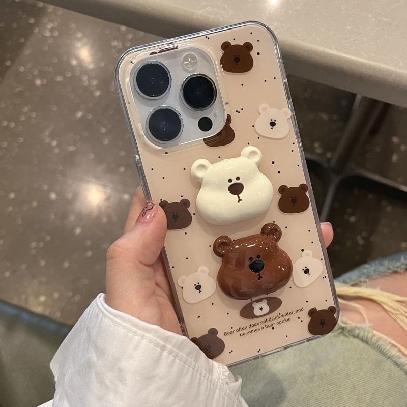 Case Phone Bear Splattered