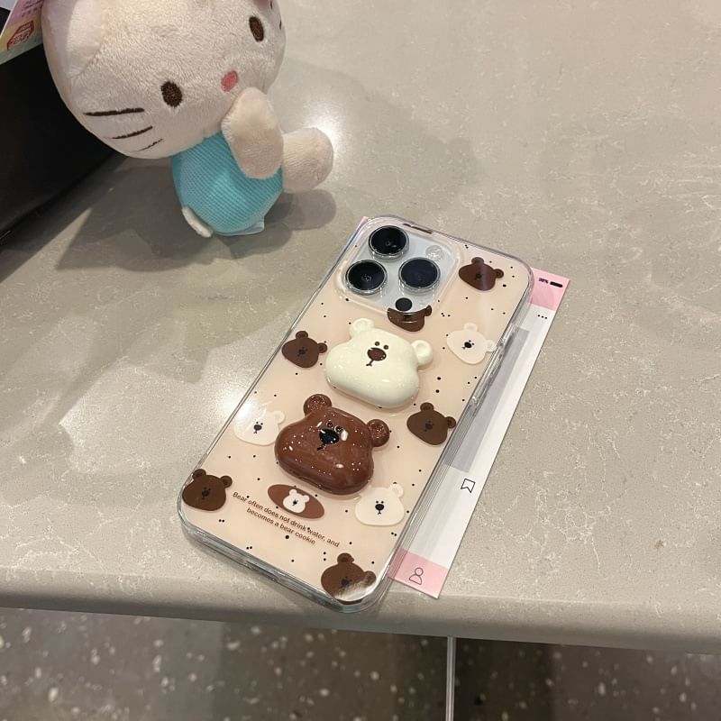 Case Phone Bear Splattered