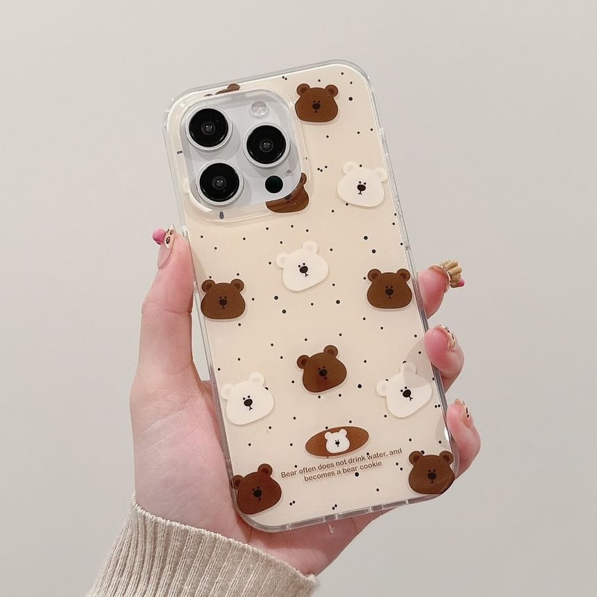 Case Phone Bear Splattered