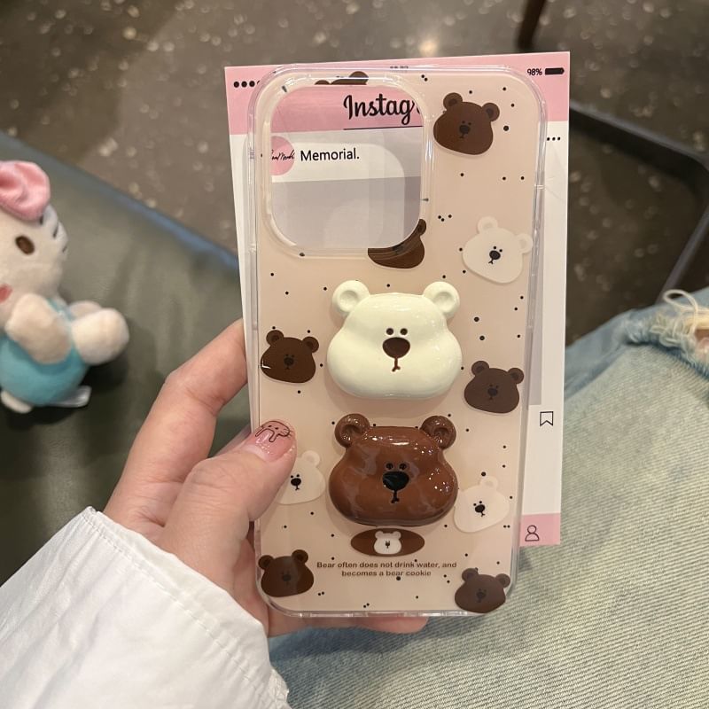 Case Phone Bear Splattered