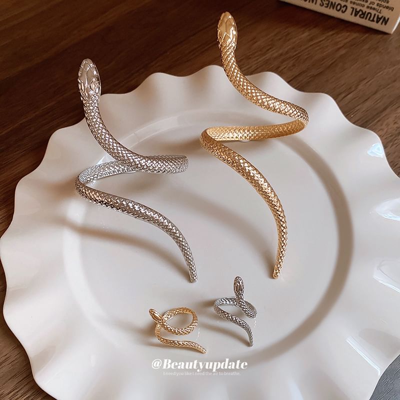 + Snake Ring Set: Bangle