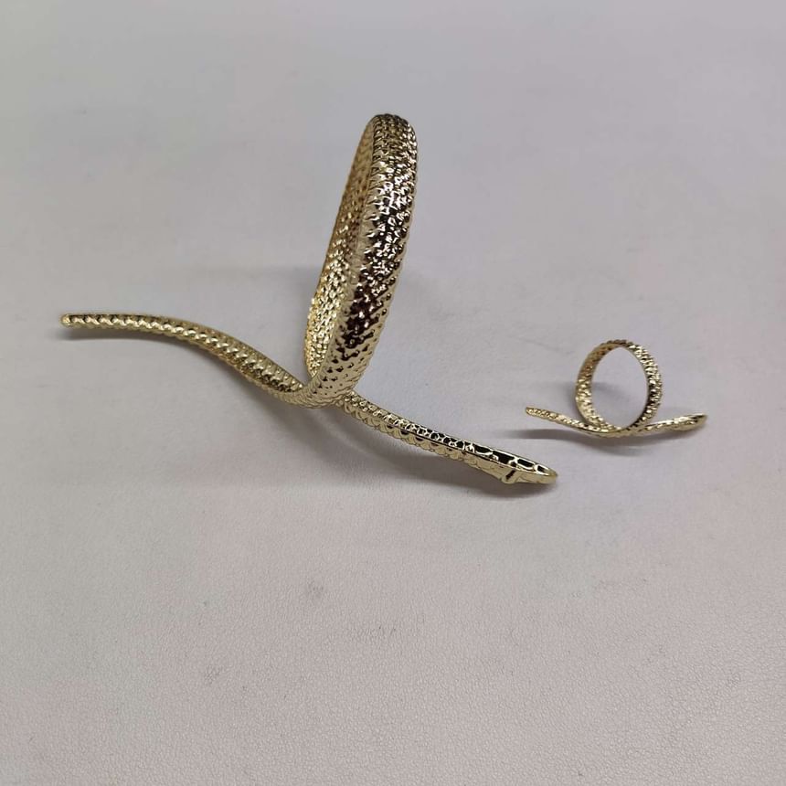 + Snake Ring Set: Bangle