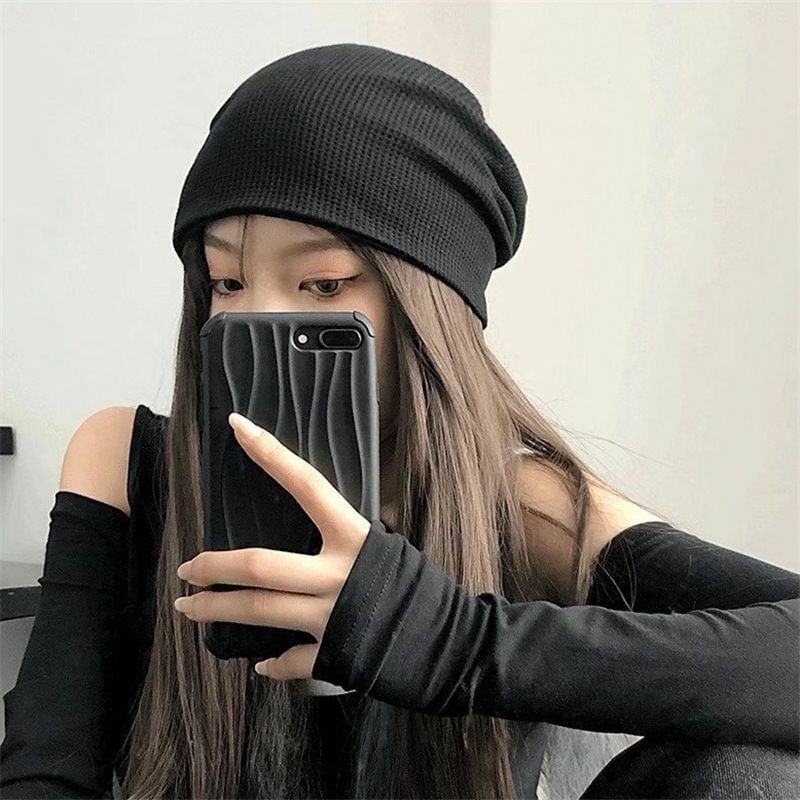 Beanie Slouchy Plain / Cuffed