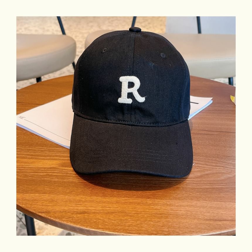 Lettering Embroidered / Baseball Cap Plain