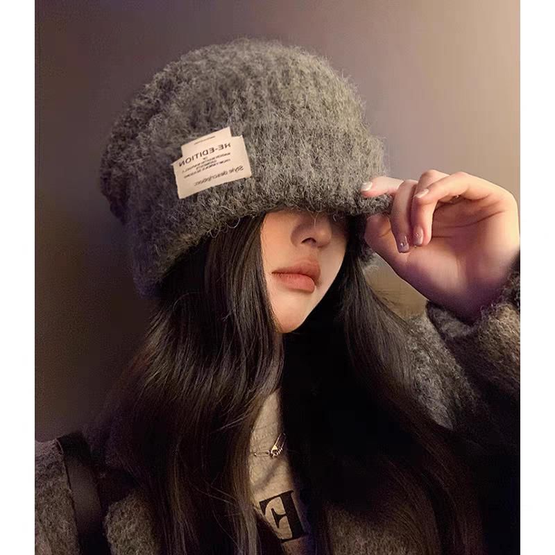 Fluffy Tone Beanie Plain / Two