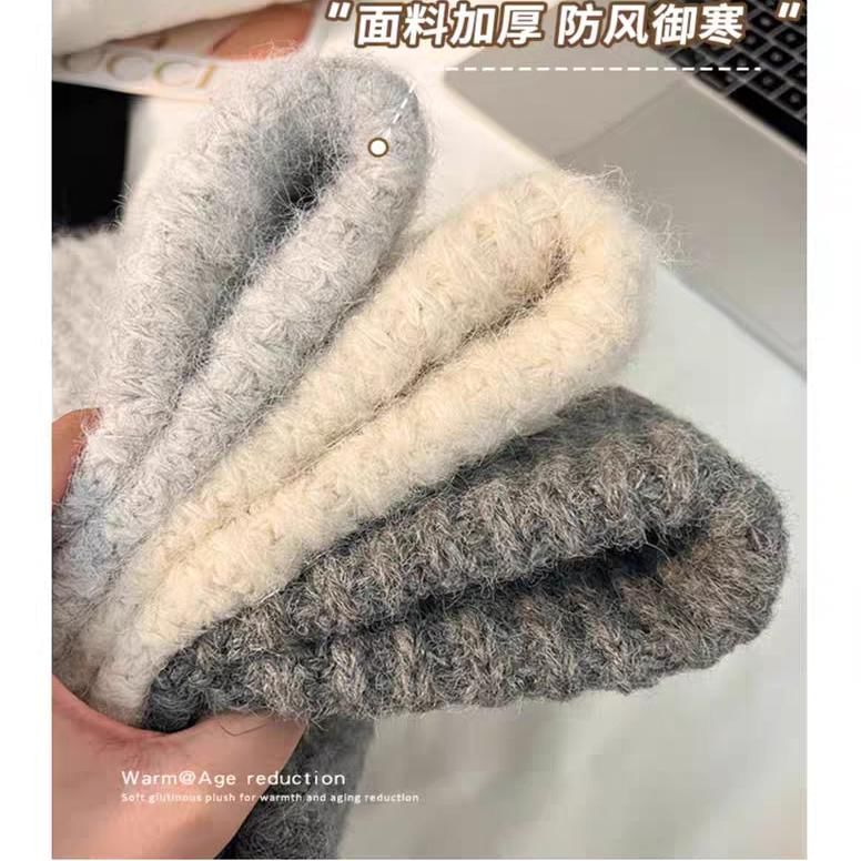 Fluffy Tone Beanie Plain / Two