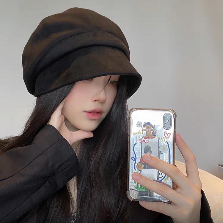 Newsboy Plain Beanie Cap /