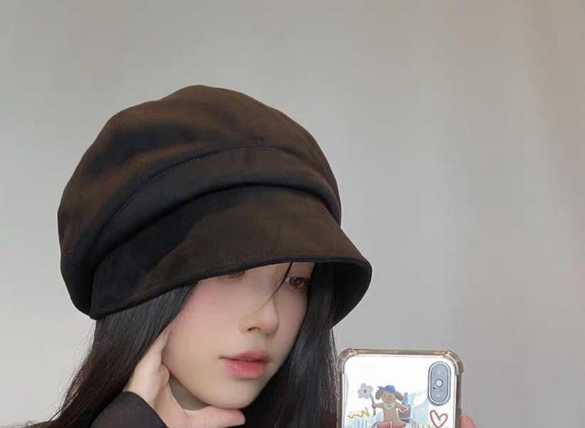 Newsboy Plain Beanie Cap /