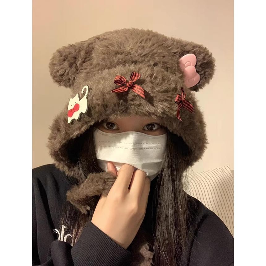 Hat Bear Bow / Ear Fluffy Dog