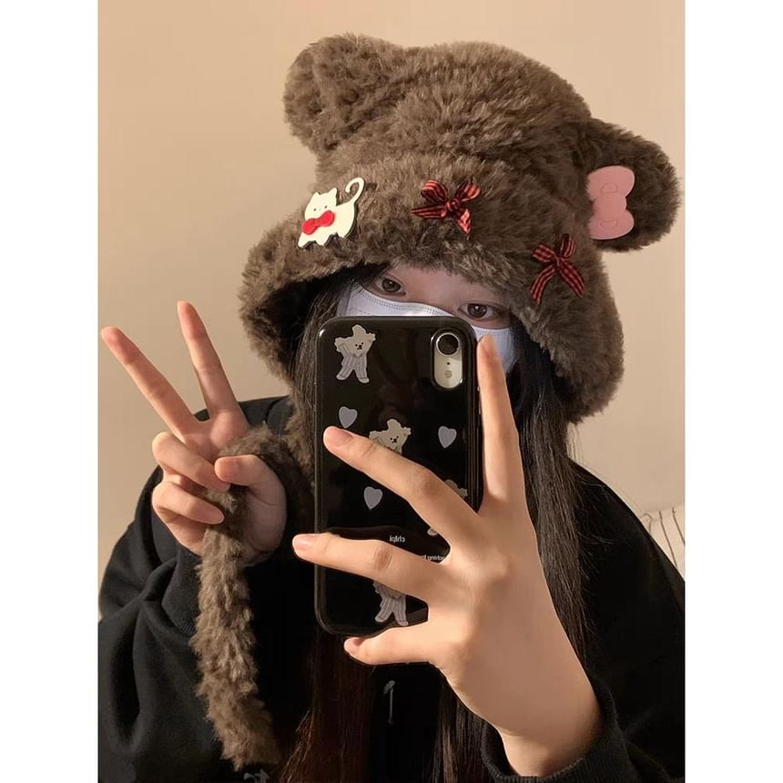 Hat Bear Bow / Ear Fluffy Dog