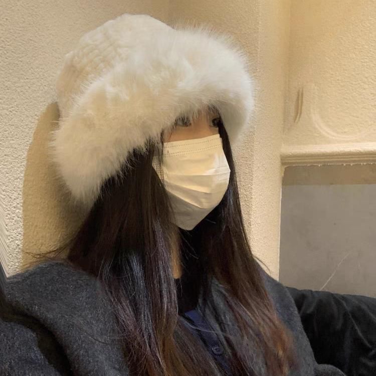 Plain Hat Panel Bucket / Fluffy