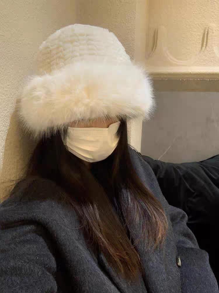 Plain Hat Panel Bucket / Fluffy