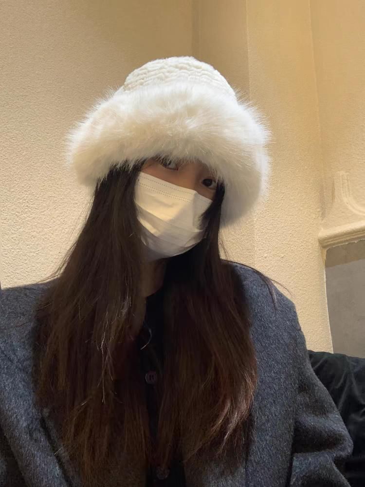 Plain Hat Panel Bucket / Fluffy