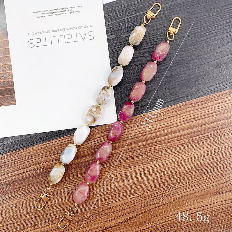 Phone Strap Bead Alloy Faux Gemstone