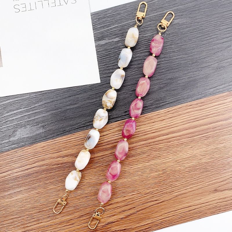 Phone Strap Bead Alloy Faux Gemstone